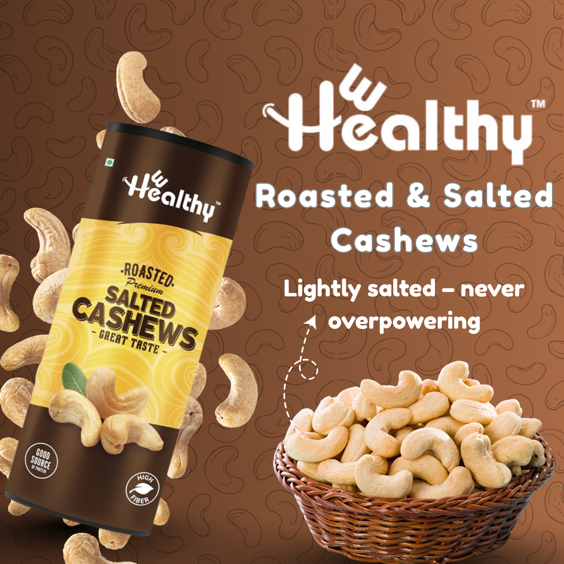 Hwealthy Roasted & Salted Cashew -150g - Image 2