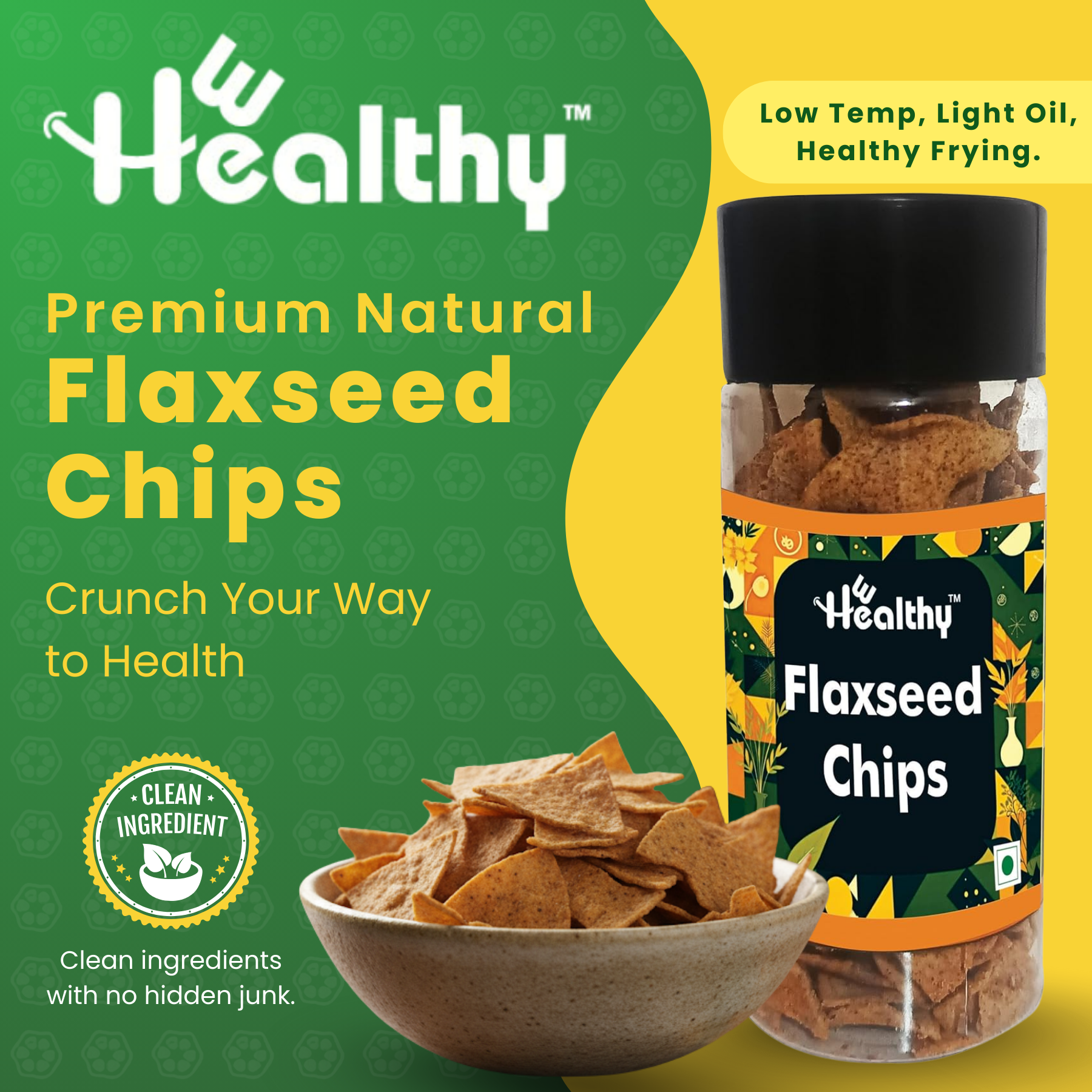 Hwealthy Flaxseed Chips - 80g
