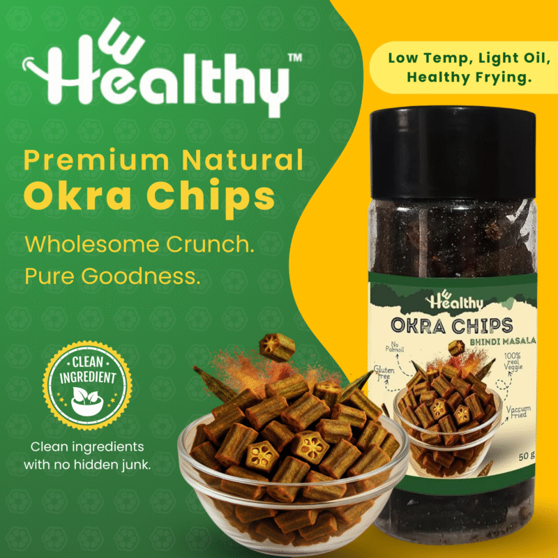 Hwealthy Okra Chips -Bhindi Masala Masti -50g