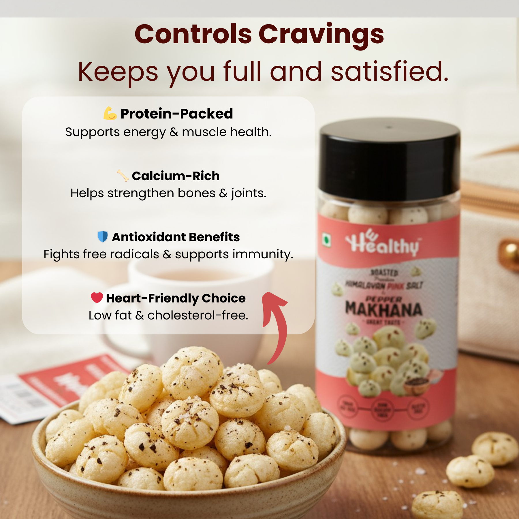 Hwealthy Himalayan Salt and Pepper Makhana - 35g - Image 2